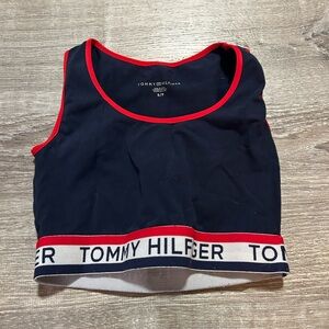 Tommy Hilfiger Navy Crop Top